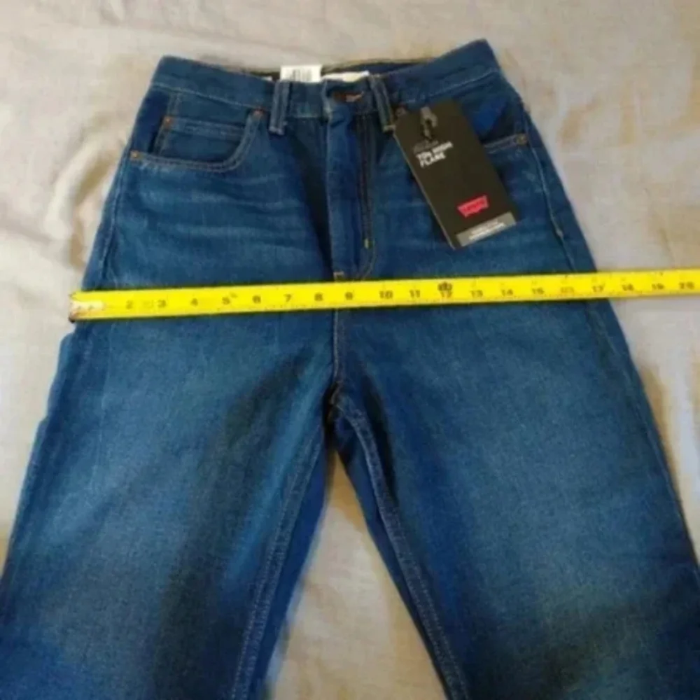 Levi's High Rise Waisted 70's Flare Denim Jeans Standing Steady Pants - Picture 6 of 8